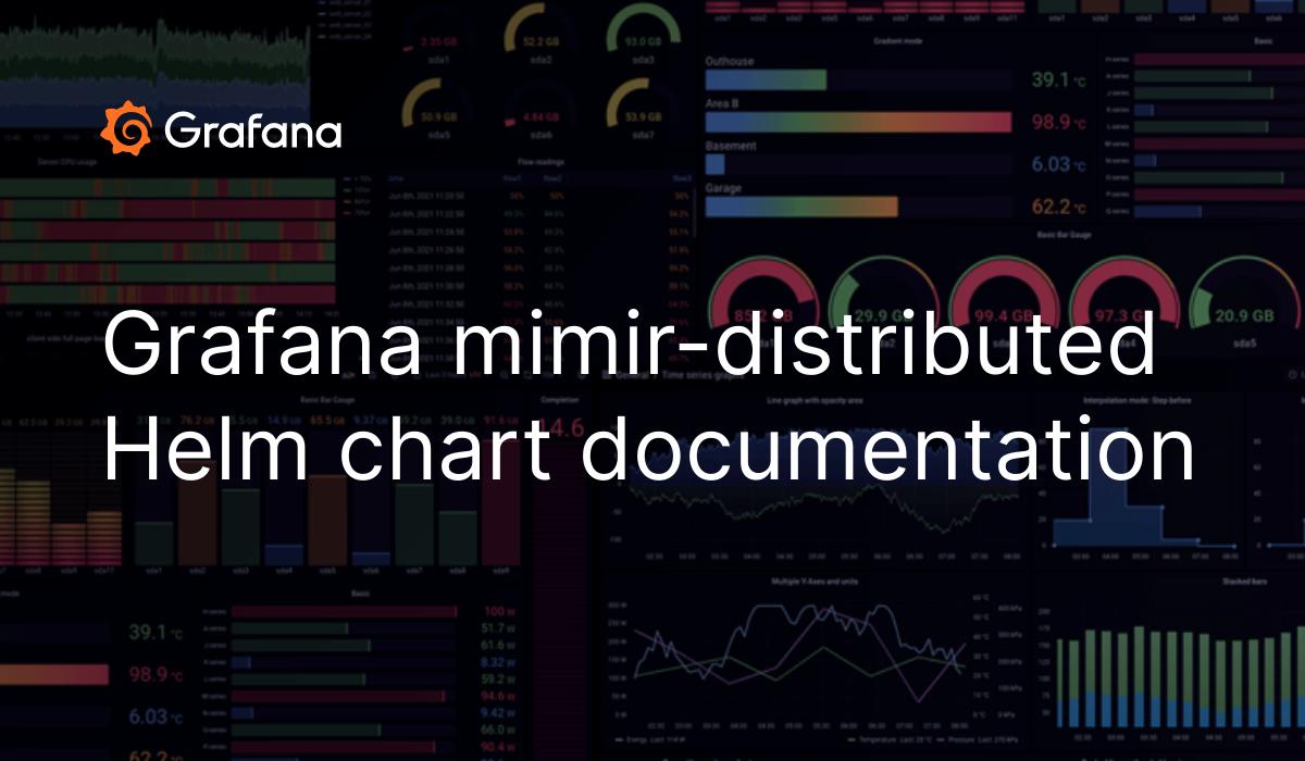 Grafana mimirdistributed Helm chart documentation Grafana Labs Helm